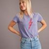 Lightning Bolt Classic Crew Tee in Spectrum Blue - Image 3