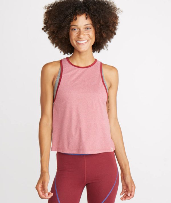 Liza Sport Tank in Rosewood