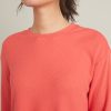 Luxe Waffle PJ Top in Bittersweet Red - Image 3