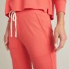 Luxe Waffle Wide Leg PJ Pant in Bittersweet Red - Image 3