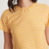 Lydia Textured Stripe Top in Gold - Image 4