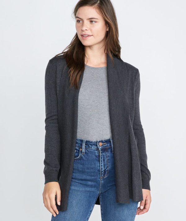 Mae Cardigan in Jet Heather
