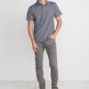 Malcolm Polo in Navy/White Stripe - Image 3