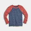 Mini Baseball Raglan in Red/Navy - Image 2