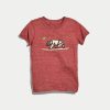 Mini Surfing Bear Graphic Tee in Rosewood - Image 2