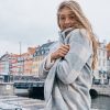 Stephanie Cocoon Coat in Buffalo Check - Image 5