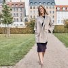 Stephanie Cocoon Coat in Sand - Image 9
