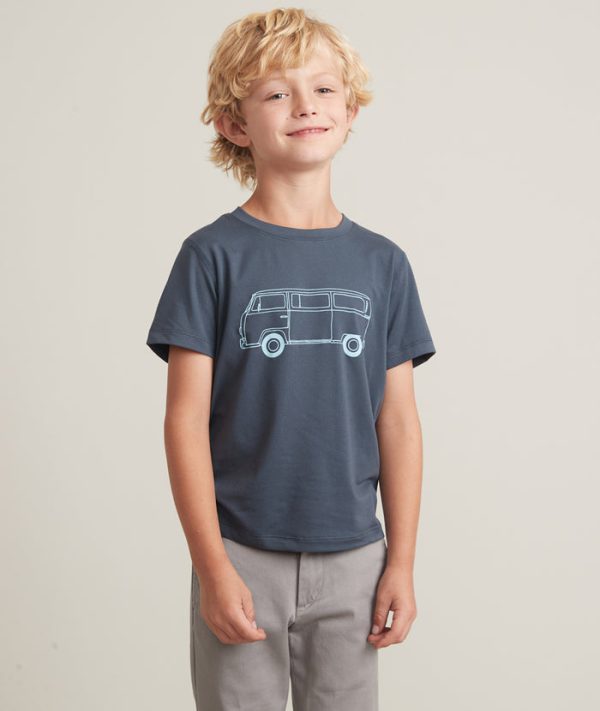 Mini Bus Tee in Blue Nights