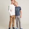ML x LF Mini Raglan Stripe Tee in Natural Multi Stripe - Image 5