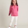 Mini Corbet Reversible Pullover in Bright Rose Heather/Plum Heather - Image 5
