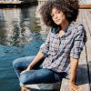 Meadow Button Down in Blue Plaid - Image 2