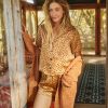 Washable Silk Short in Abstract Cheetah Print - Image 5