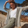 Birdseye Cardigan in Black/White Contrast - Image 7
