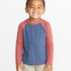 Mini Baseball Raglan in Red/Navy - Image 4