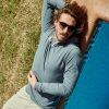 Double Knit Hoodie in Navy - Image 5