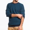 Gannet Crewneck Sweater - Navy and Teal - Image 3
