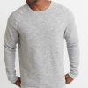 Men's Sherpa Crew Pullover in Heather Grey - Image 3