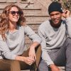 Women's Sherpa Crew Pullover in Heather Grey - Image 4
