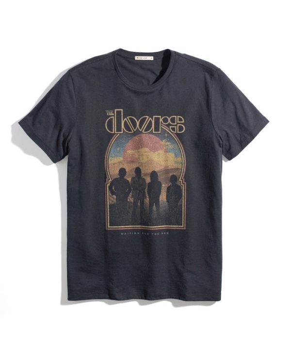 The Doors Unisex Tee in Faded Black
