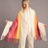 ML x LF Stripe Scarf in Warm Rainbow - Image 3