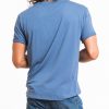 Signature V-neck - Mid Blue - Image 2