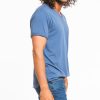 Signature V-neck - Mid Blue - Image 3