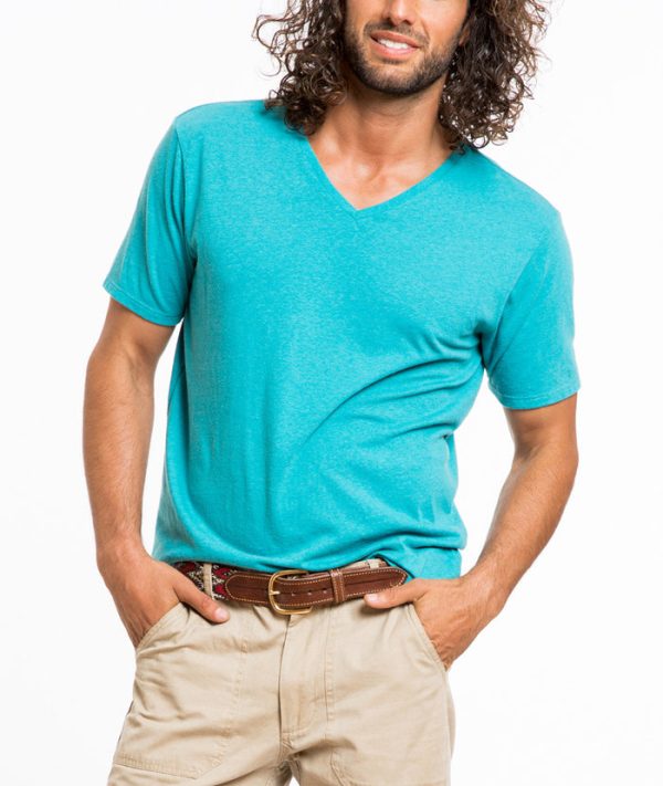 Tri-Blend V-neck - Pagoda Blue