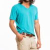 Tri-Blend V-neck - Pagoda Blue - Image 3