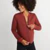 Mya Quilted Swing Bomber in Henna - Image 2