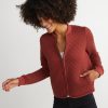 Mya Quilted Swing Bomber in Henna - Image 3