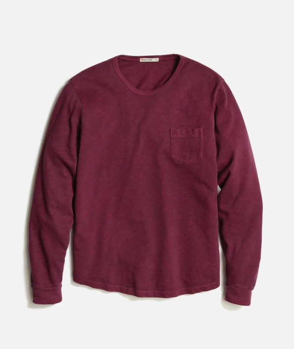 Vintage Heavy Slub Long Sleeve Pocket Tee