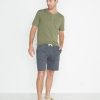 Shortsleeve Henley in Worn Olive - Image 3
