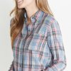 Marigold Plaid Button Down - Image 3
