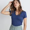 Slub V-Neck in Twilight - Image 2