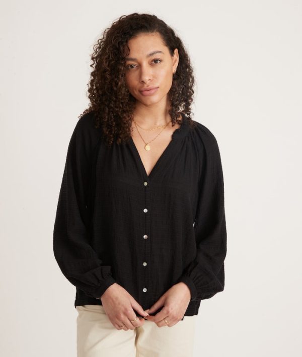 Nixi Collarless Blouse