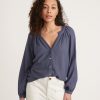 Nixi Collarless Blouse - Image 4
