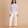 Olivia Crewneck Sweater in Lavender Heather - Image 5
