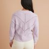 Olivia Crewneck Sweater in Lavender Heather - Image 4