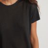 Hemp Cotton Oversized Tee in Faded Black - Image 2