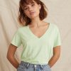Boyfriend V-Neck in Lime - Image 4