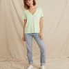 Boyfriend V-Neck in Lime - Image 2