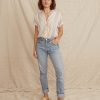 Daniella Button Down in Multi Stripe - Image 4