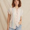 Daniella Button Down in Multi Stripe - Image 5