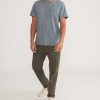 Signature Crew Tee in Indigo Space Dye Stripe - Image 4