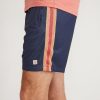 6" Mesh Short in Navy Stripe - Image 3
