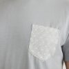 Signature Printed Pocket Tee in Slate - Image 3