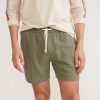 6" Saturday Stretch Selvage Short in Olive - Image 3