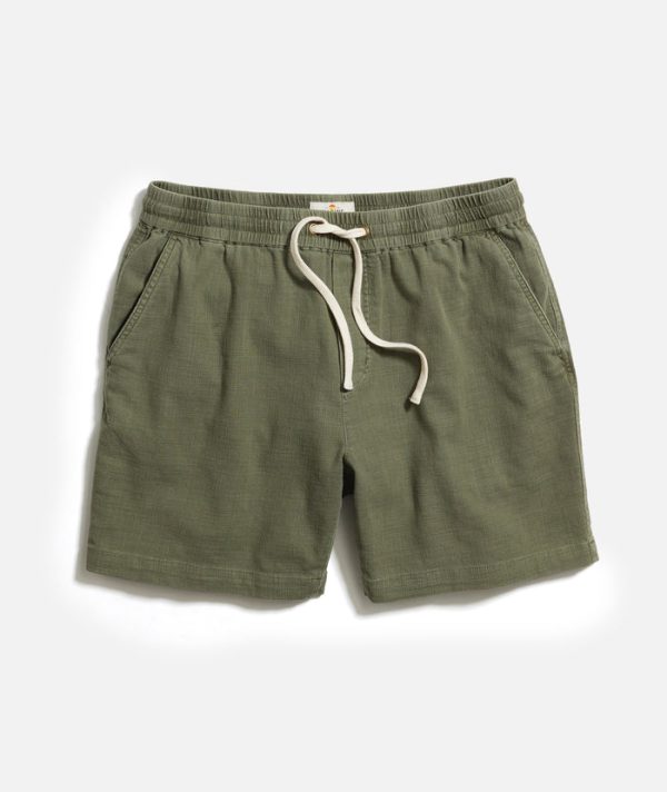 6" Saturday Stretch Selvage Short in Olive
