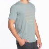 Rise Shortsleeve Crewneck - Heather Grey Sun Graphic - Image 2
