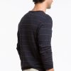 Longsleeve Striped Crewneck - Navy and Red Stripe - Image 3